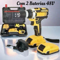Parafusadeira e Berbequim Sem Fio – Kit Profissional