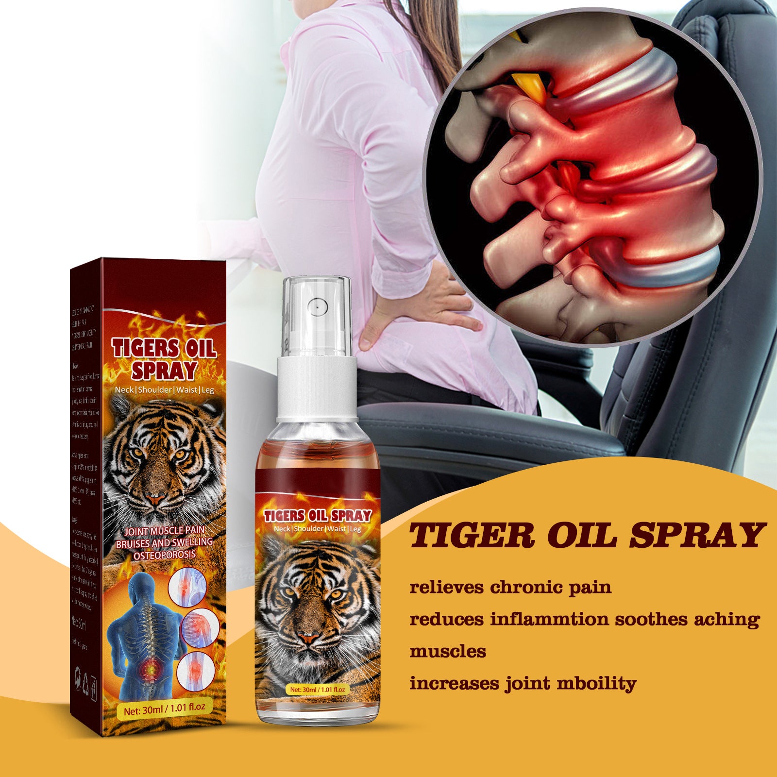 Tiger oil spray