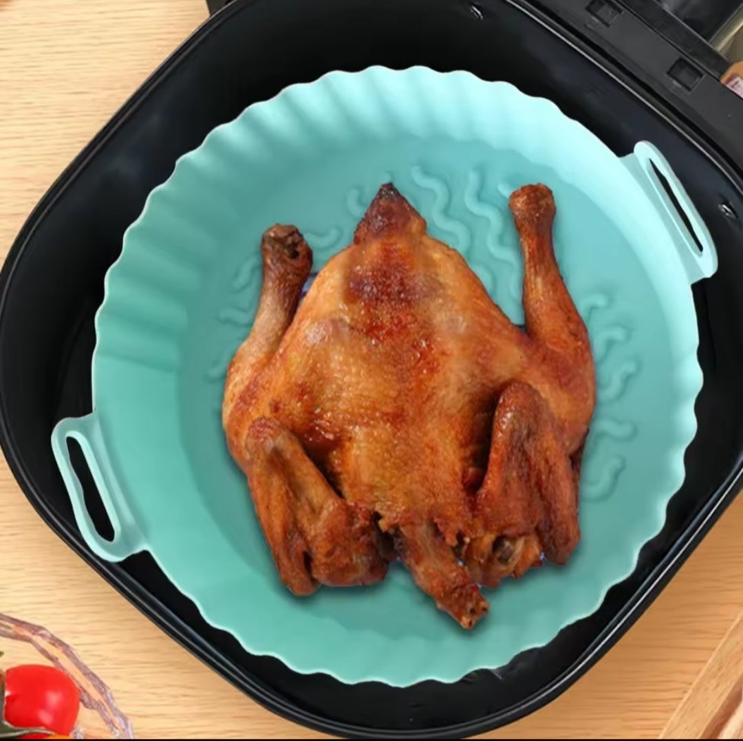 Forma de Silicone Reutilizável para Air Fryer e Forno – Praticidade Total!