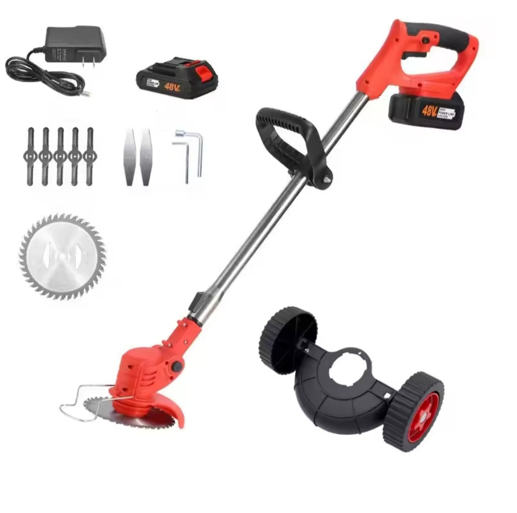 Cortador de Relva Elétrico Multifuncional 48V – Potência e Liberdade