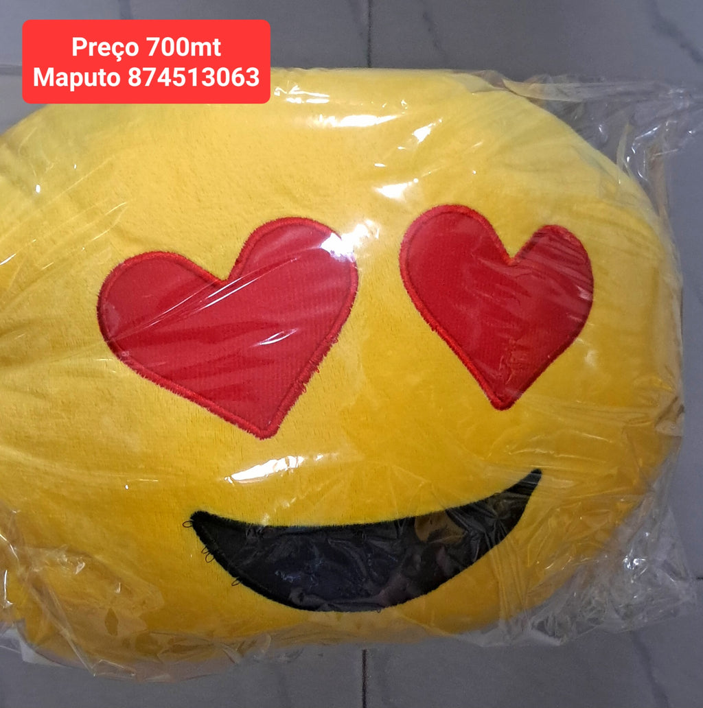 Almofada de Emoji Decorativa - Pelúcia Premium
