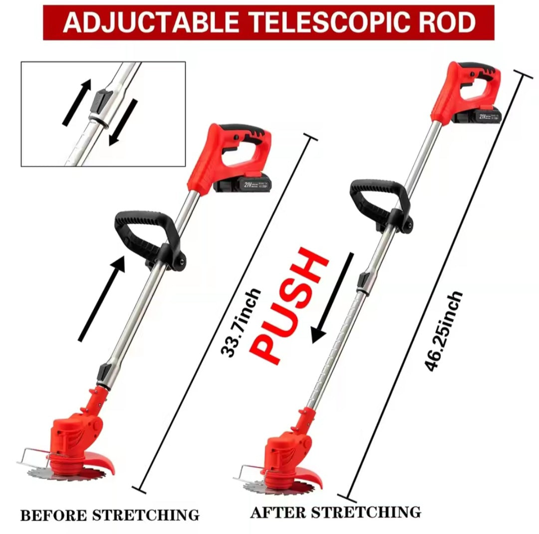 Cortador de Relva Elétrico Multifuncional 48V – Potência e Liberdade
